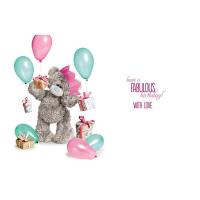 3D Holographic Fantastic Sister Me to You Bear Birthday Card Extra Image 1 Preview
